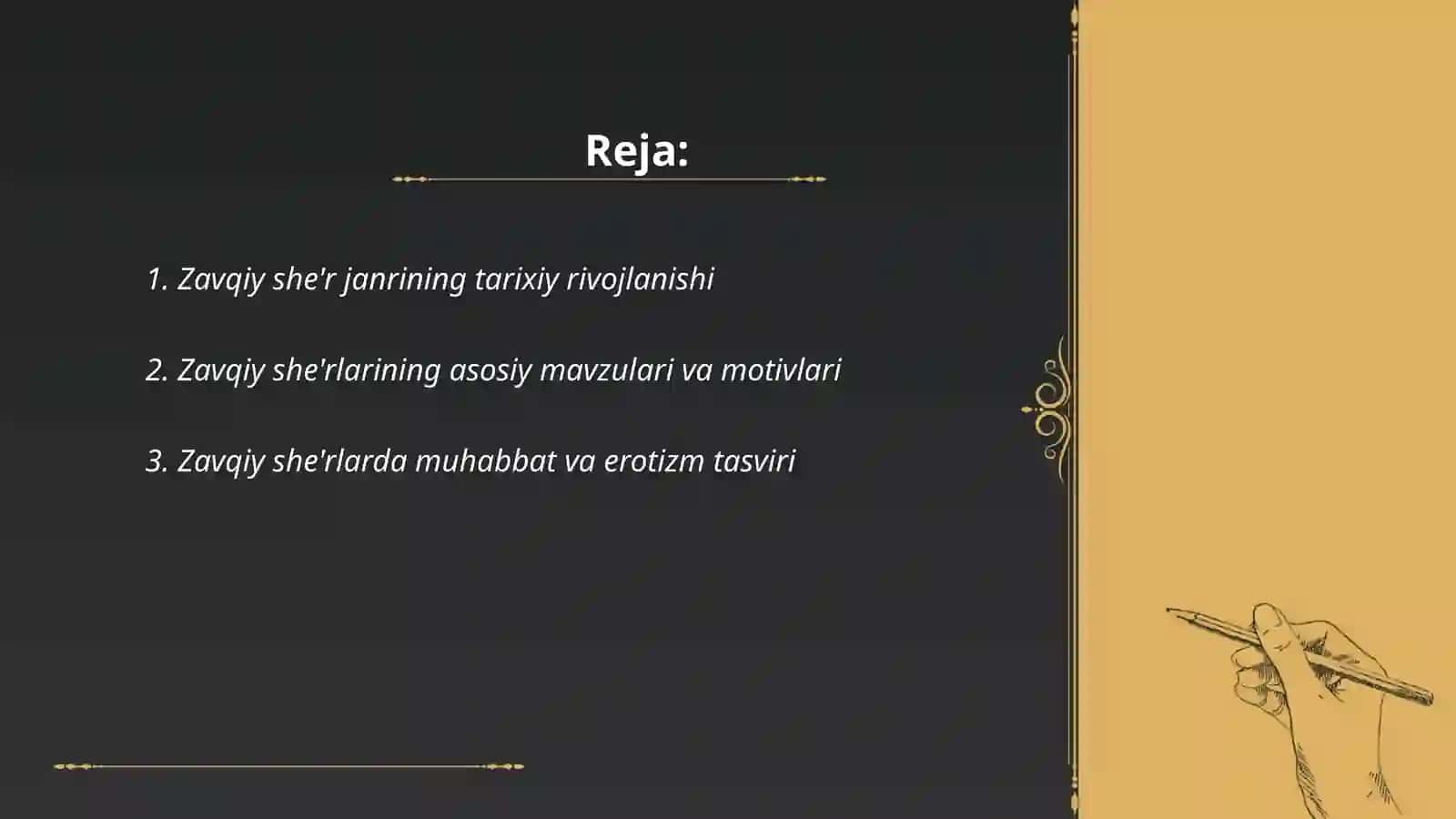 Zavqiy she`rlaridan namunalar va ularni tahlil qilish 2