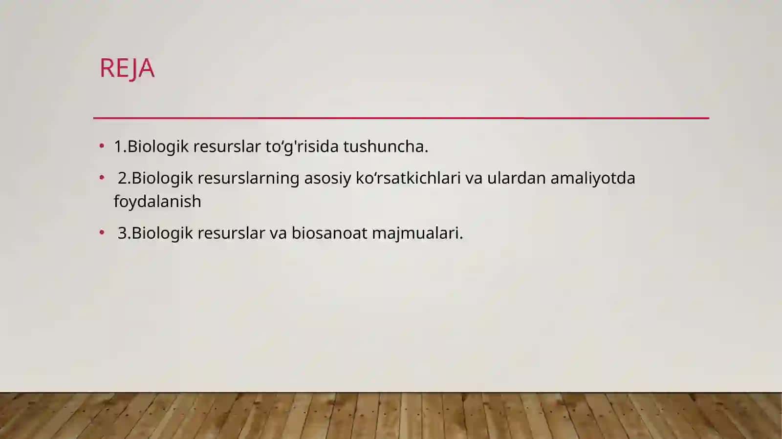 Biologikresurslardan foydalanish va muhofaza qilish 2