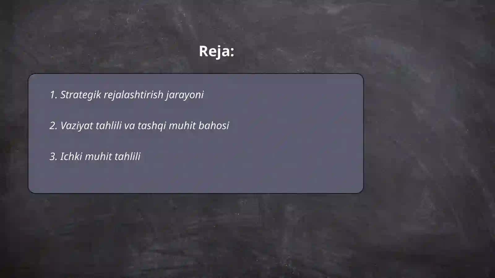 Strategik boshqaruvning hususiyatlari 2