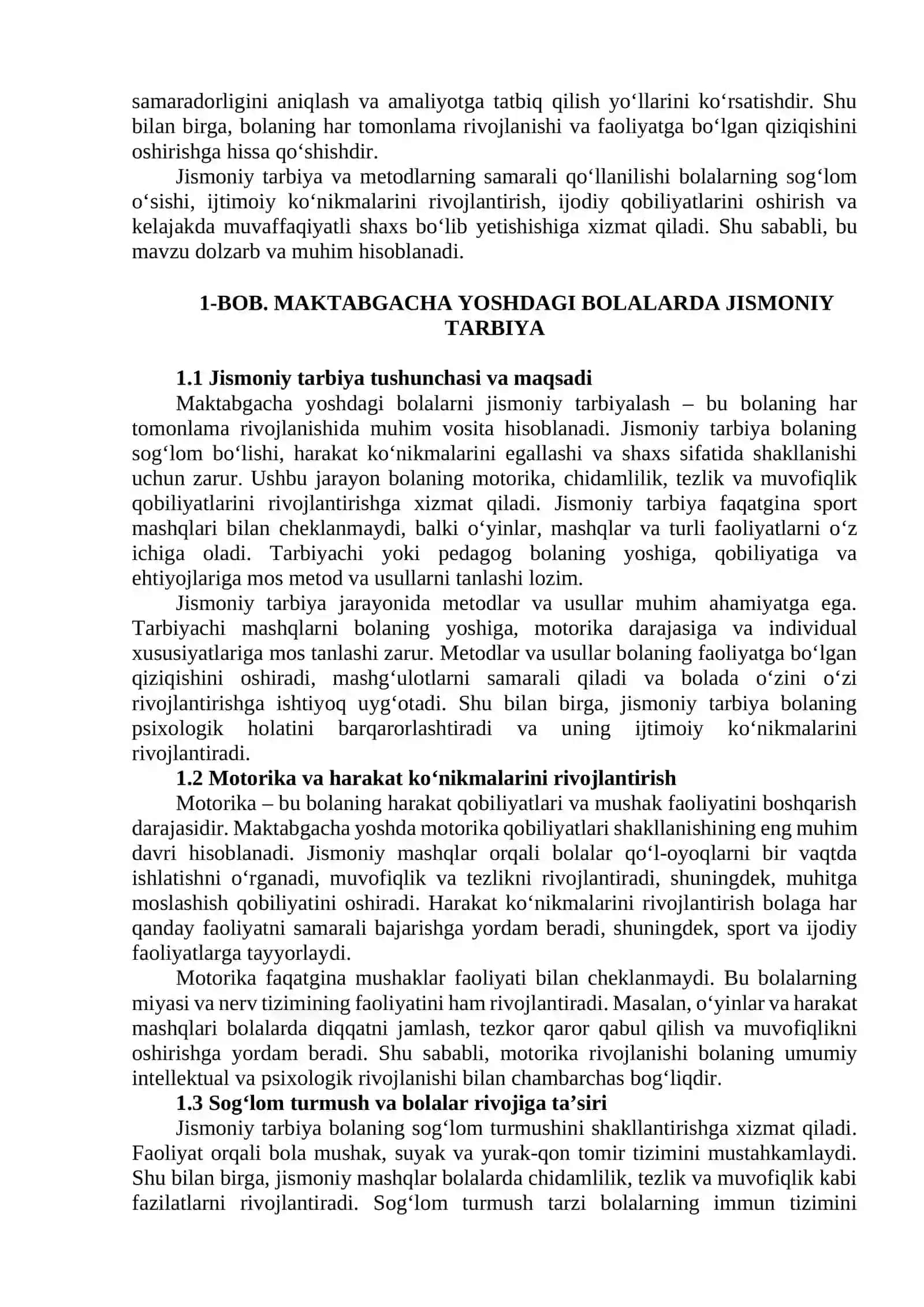 Maktabgacha yoshdagi bolalarni jismoniy tarbiyalashda ta'lim metodlari va usullari bilan tanishtirish 2
