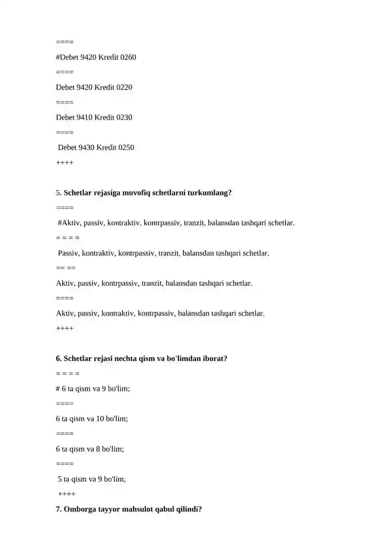 Korxonalarda buxgalteriya hisobi 2