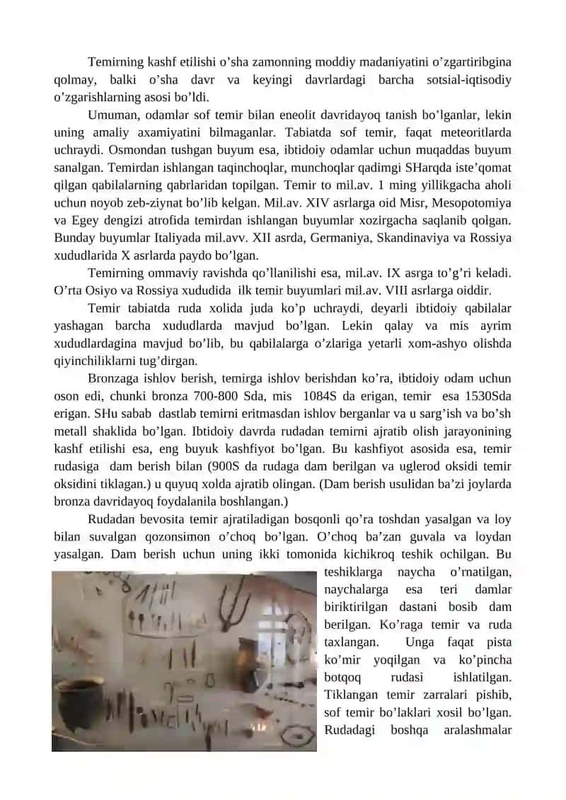 Ilk temir davri ijtimoiyiqtisodiy munosabatlari 2
