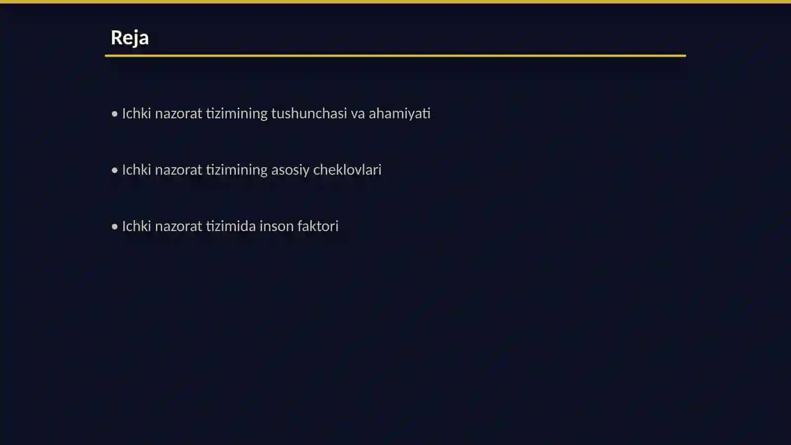 Ichki nazorat tizimining cheklovlari 2