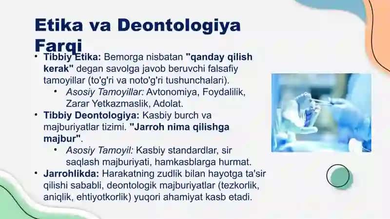 Tibbiy diantologiya va etika 2