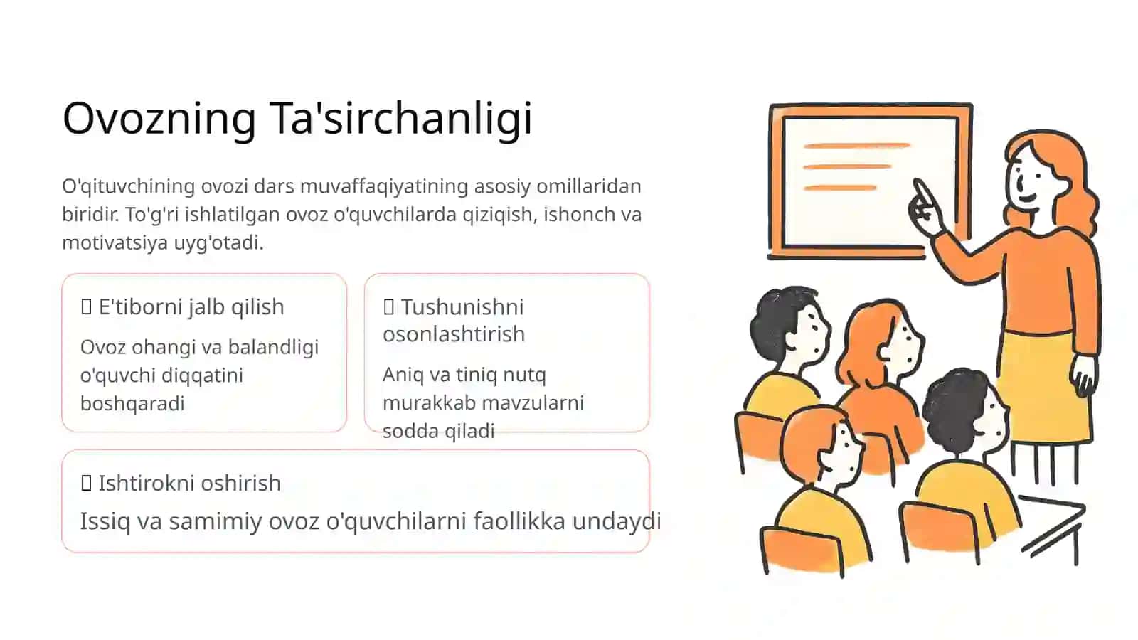 O'qituvchi Ovozining Xususiyatlari Va ularning ta'limdagi ahamiyati 2