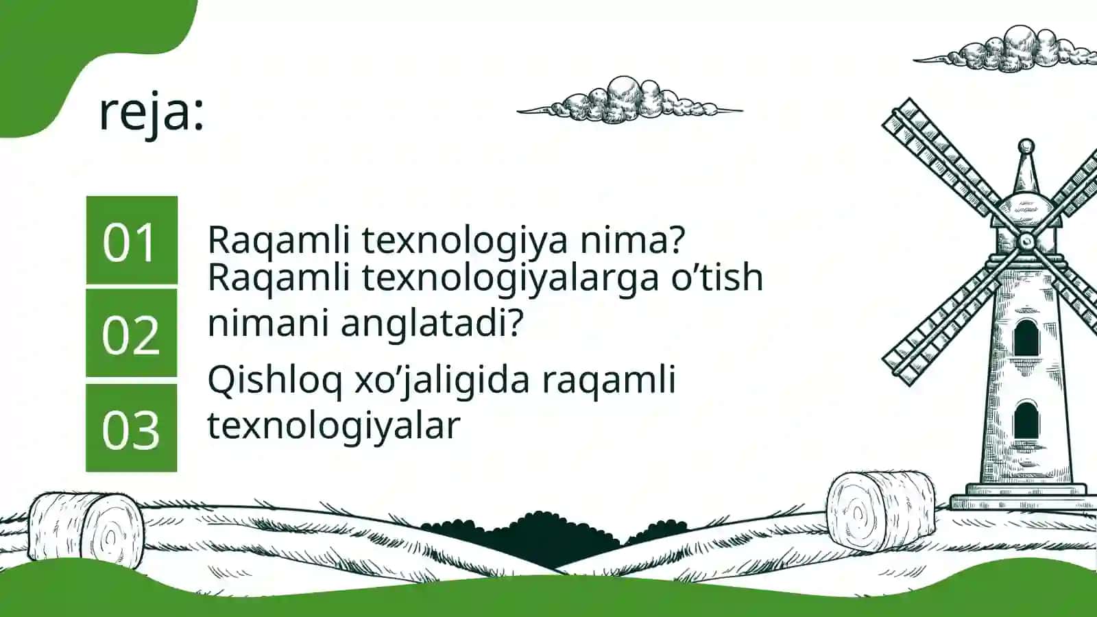 Qishloq xo’jaligida Raqamli texnologiyalardan foydalanish 2