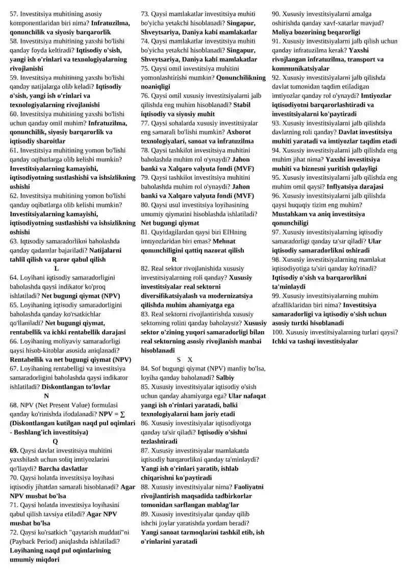 Davlat investitsiya dasturlari 2