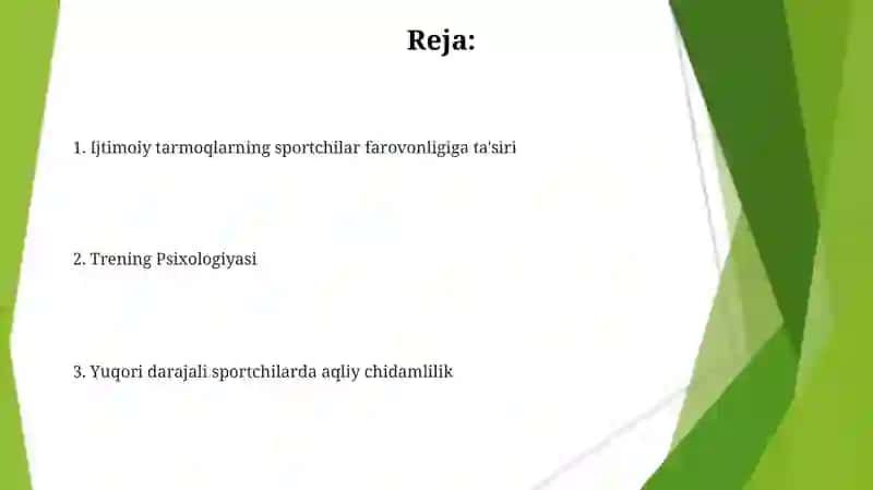 Zamonavıy sport va psıhalogıya 2