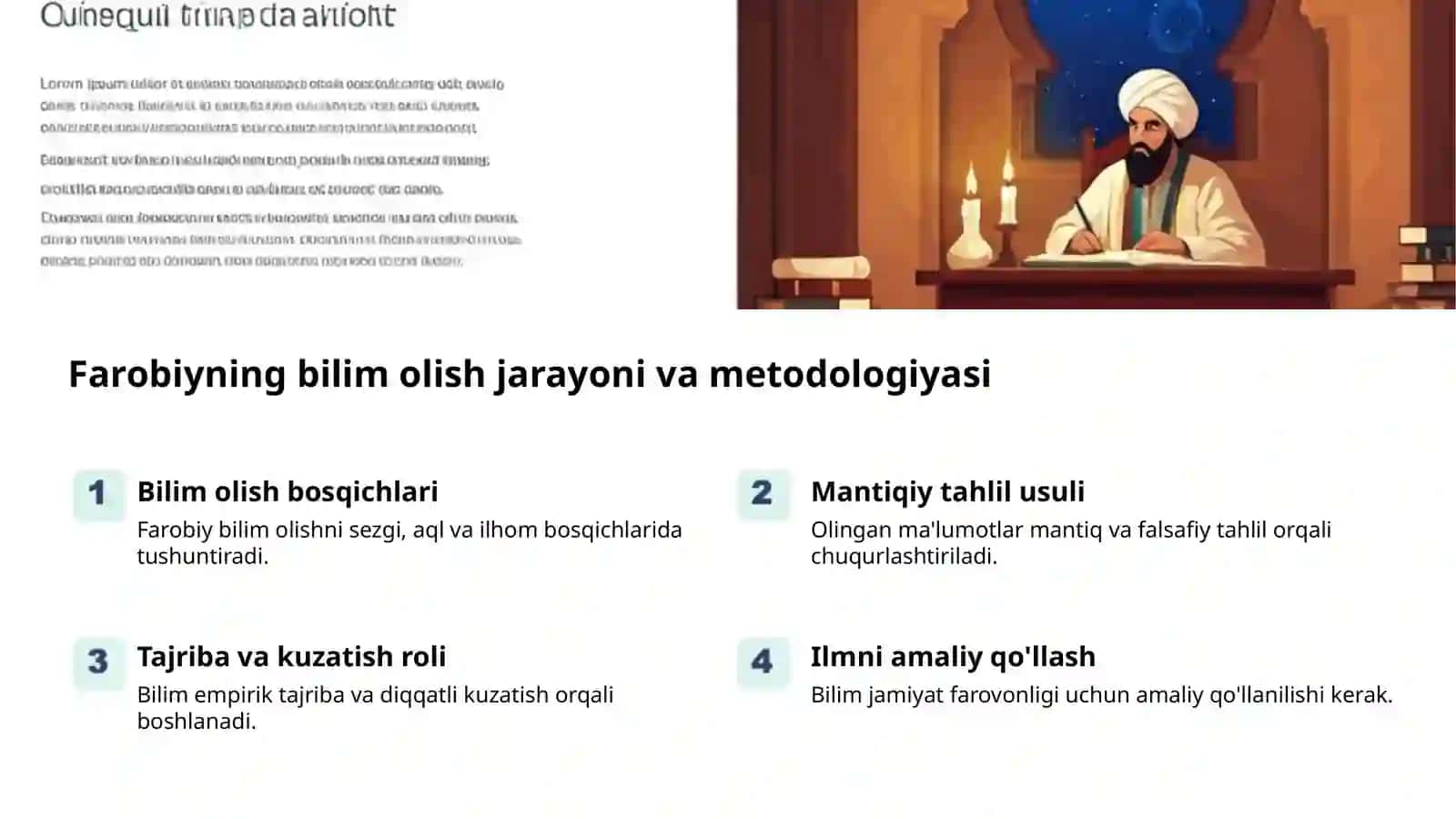 Farobiy: Ta'lim va tarbiya asoslari 2