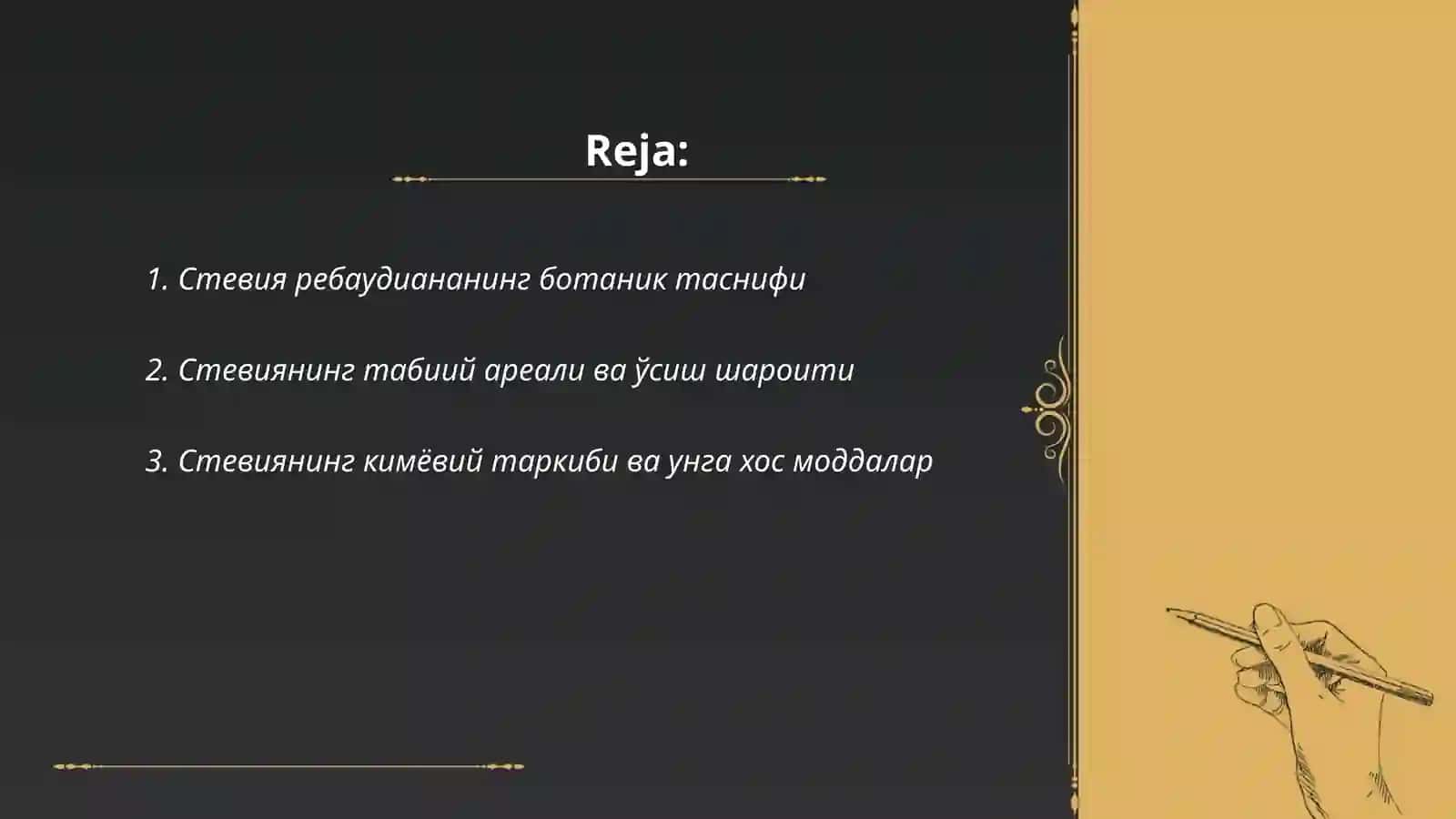 Rebaudian steviya (Стевия ребаудиана) 2