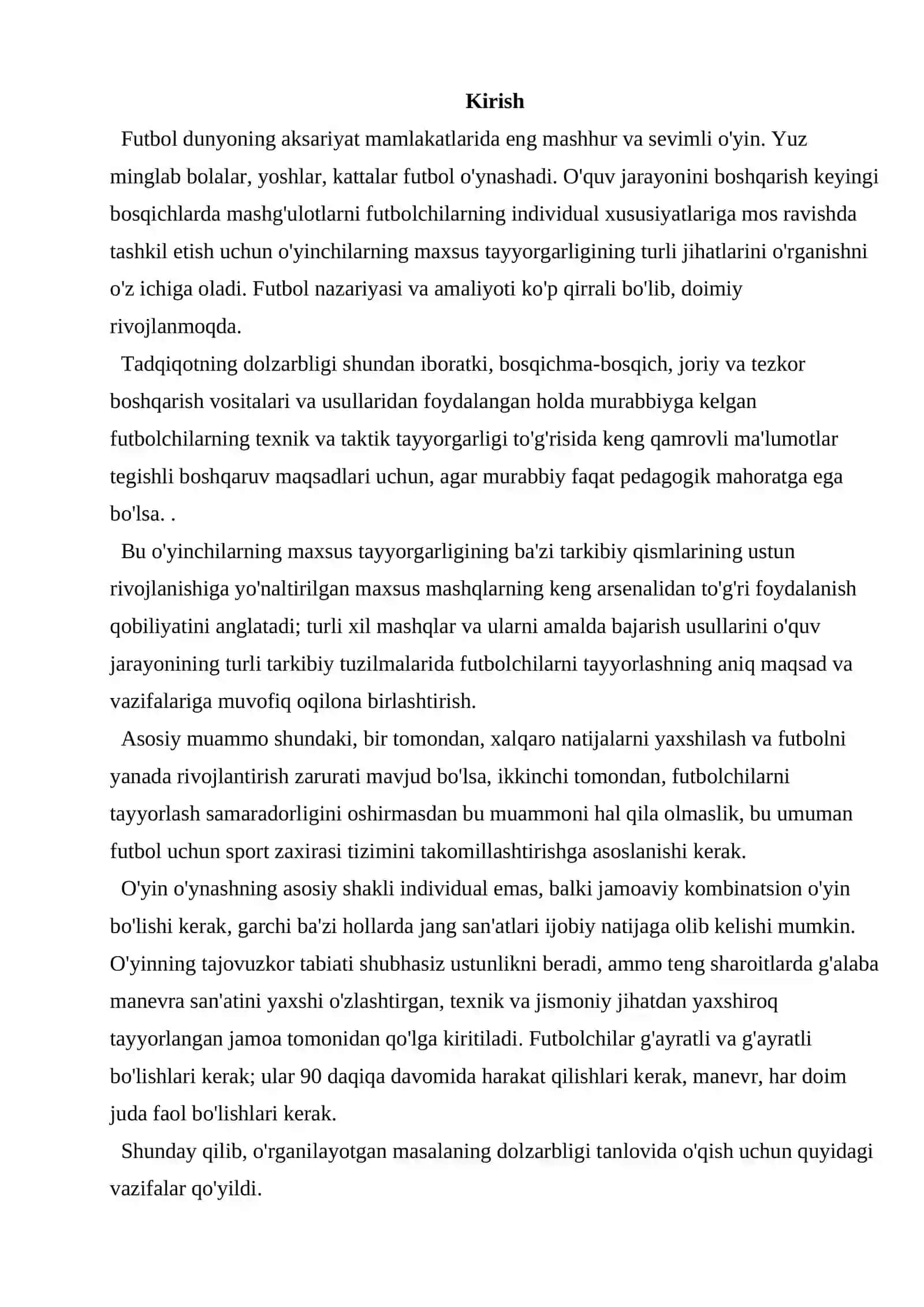 Futbolda hujum va himoya taktikasini qo`llash usullari 2