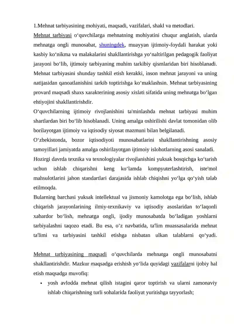 Mehnat Tarbiyaviy Imkoniyatlari Bilan Tanishish 2