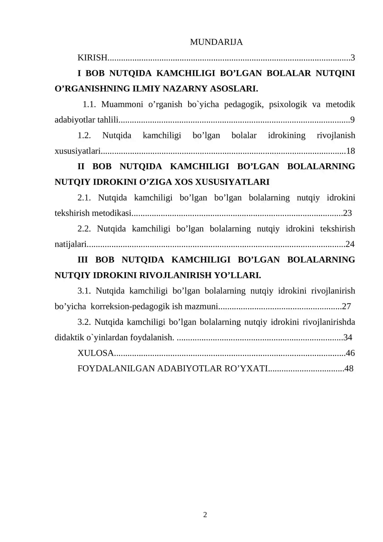 "NUTQIDA KAMCHILIGI BO’LGAN BOLALAR NUTQIY IDROKNI RIVOJLANTIRISH USULLARI" 2