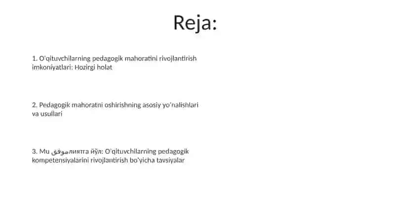 O‘qituvchilarning pedagogik mahoratini shakllantirish imkoniyatlari 2