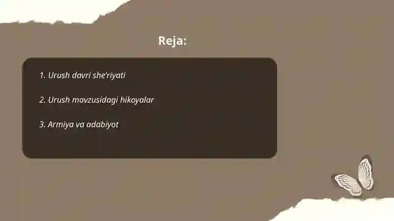 Urush davri adabiyoti 2