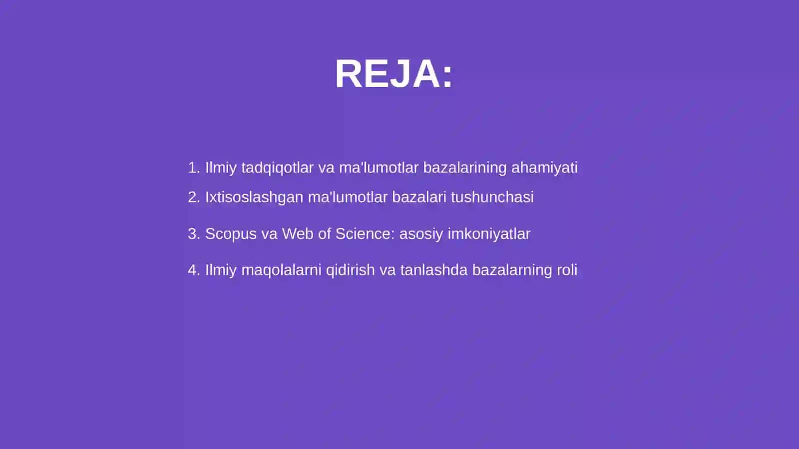 ilmiy tadqiqotlarni taminlashda ixtisoslashtirilgan malumotlar bazalarining (scopus web of science) roli 2