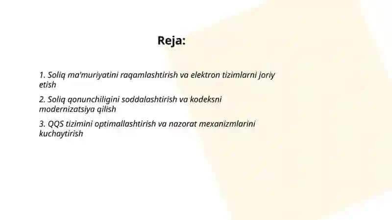 Ozbekiston respublikasida soliq siyosatini takomilashtirish yollari 2