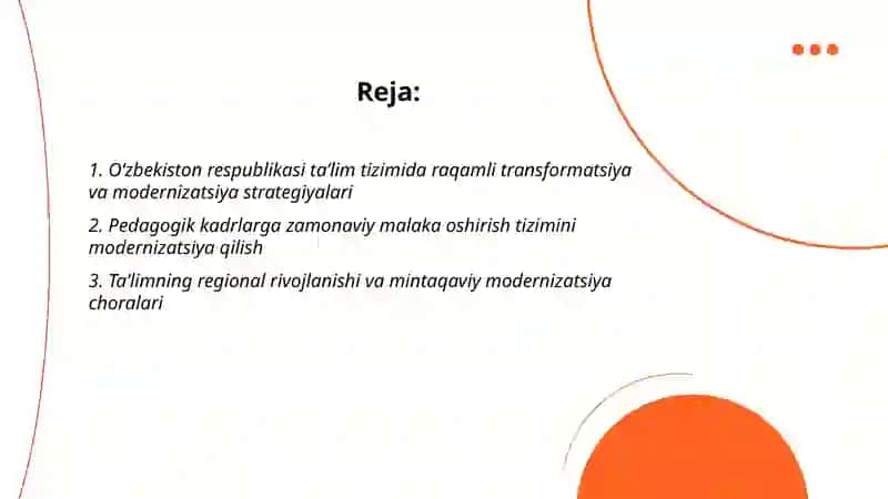 Modernizatsiya jarayonlari 2