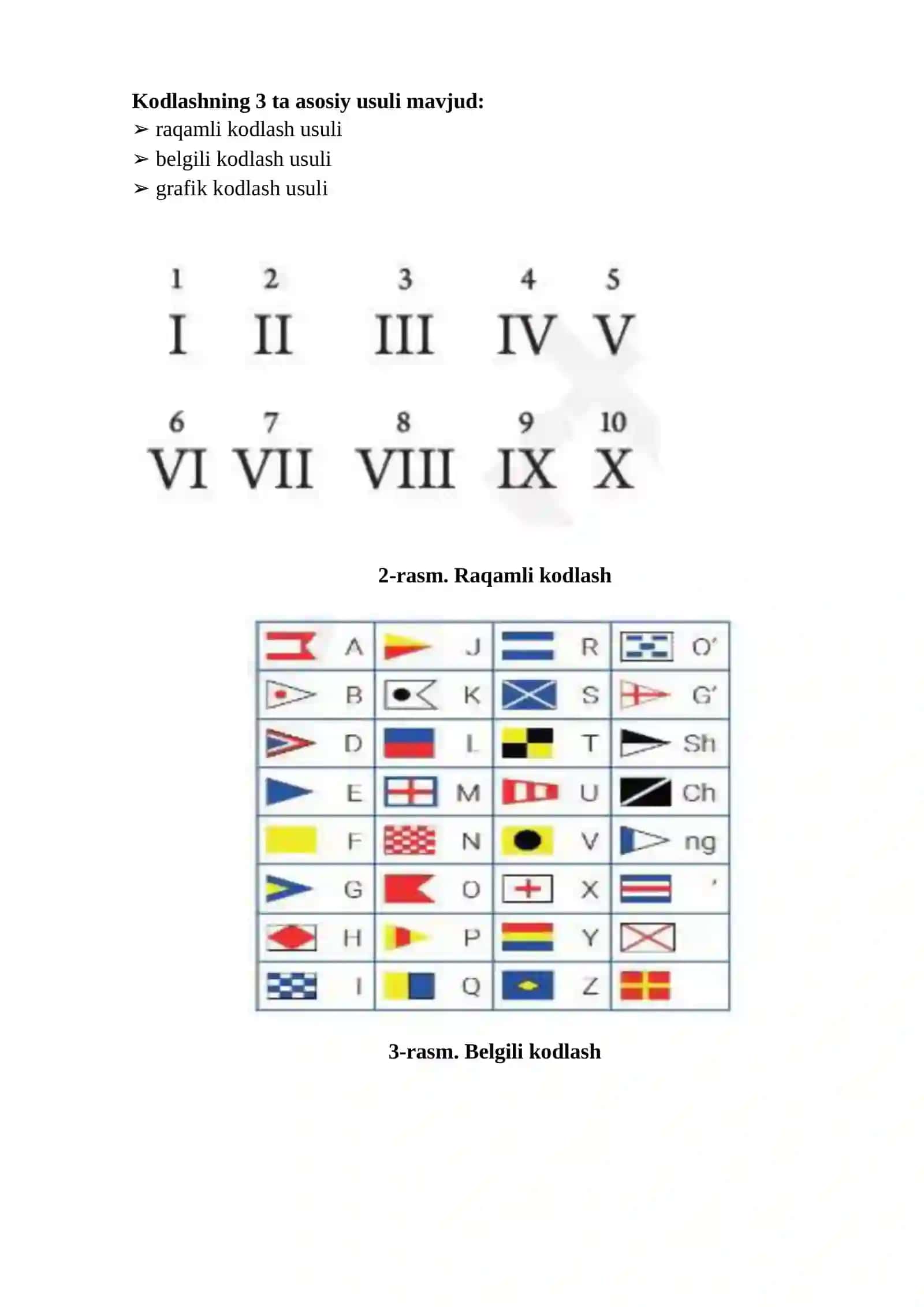 Axborotlarni kodlash va dekodlash 2