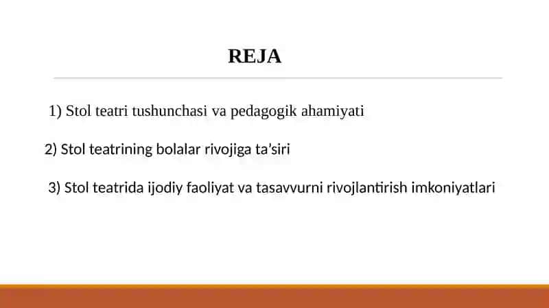 MAKTABGACHA TA'LIM TASHKILOTLARIDA STOL TEATRI PERSONAJLARINI YASASH VA SAHNALASHTIRISH .pptx 2