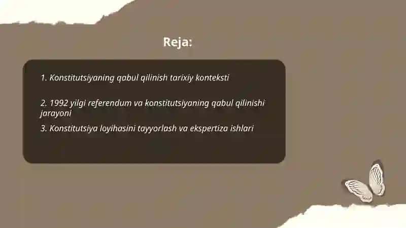 O'zbekiston Respublikasi konstitutsiyasining qabul qilinishi 2