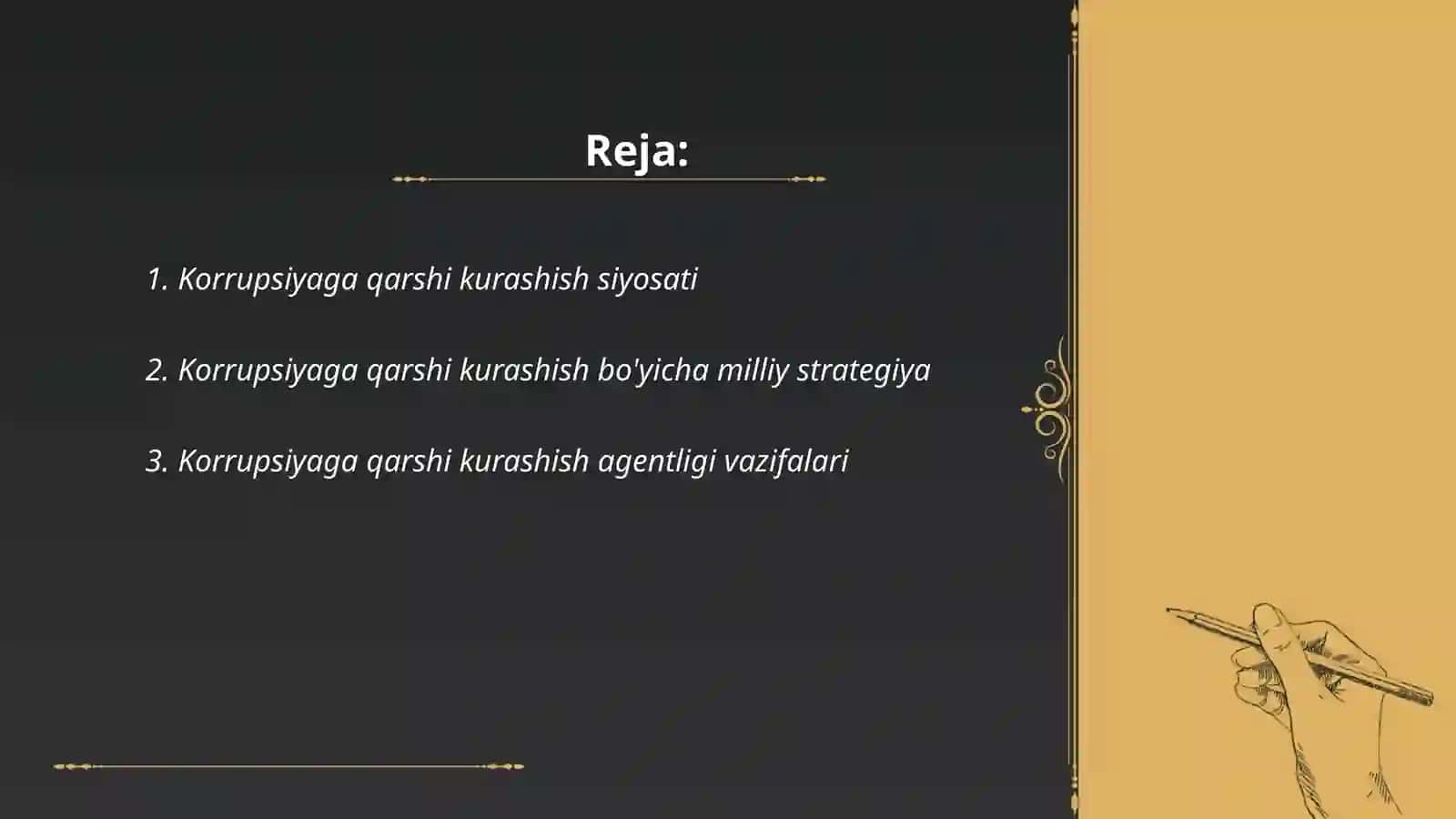 Korrupsiyaga qarshi kurashish organlarining vazifa va vakolatlari 2