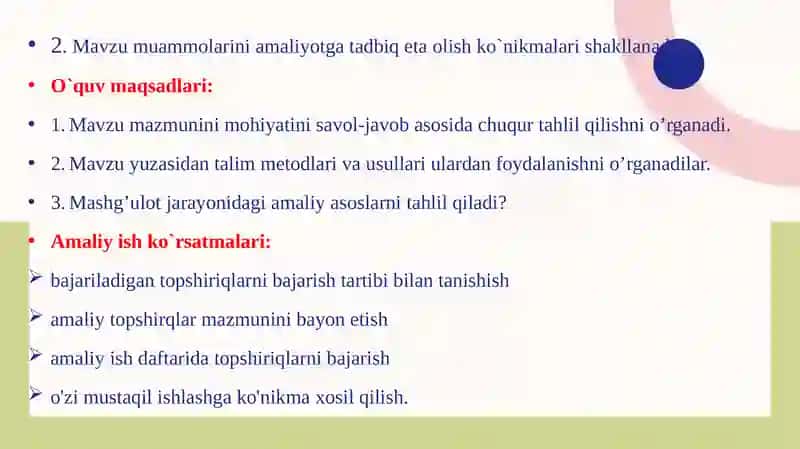 MTT dabolarni nutqini shakllantirish 2