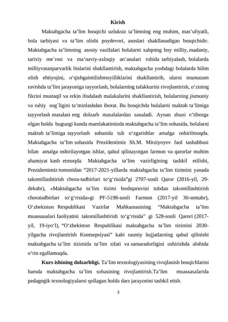 PEDAGOGIK TEXNOLOGIYALARNING RIVOJLANISH BOSQICHLARI VA O'ZIGA HOS XUSUSIYATLARI 2