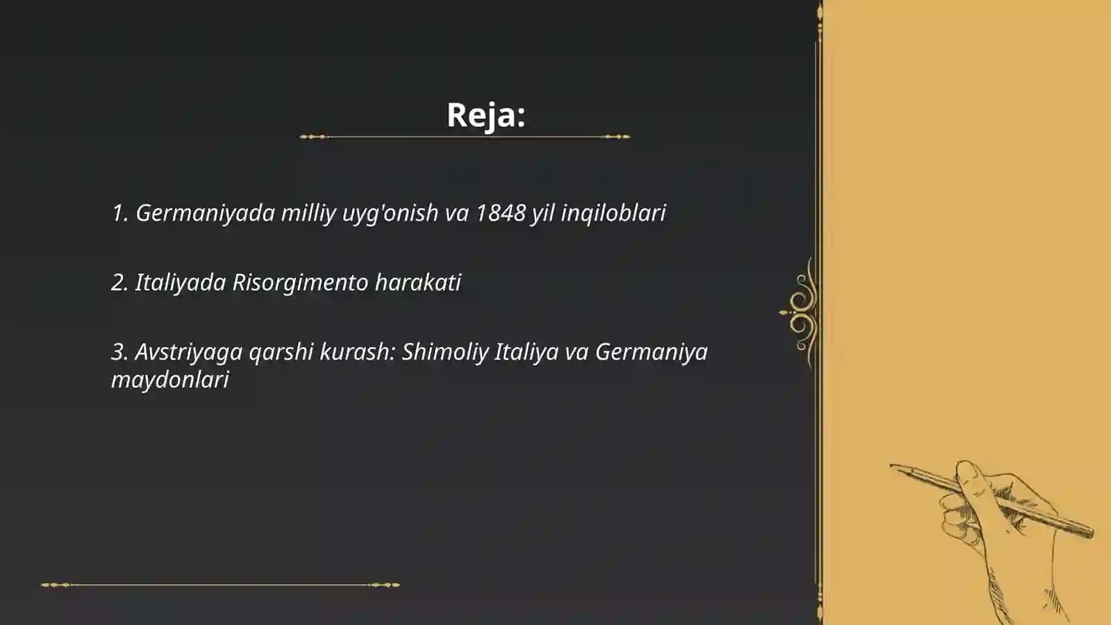 Germaniya va Italiyada mamlakat birlashuvi uchun kurash 2