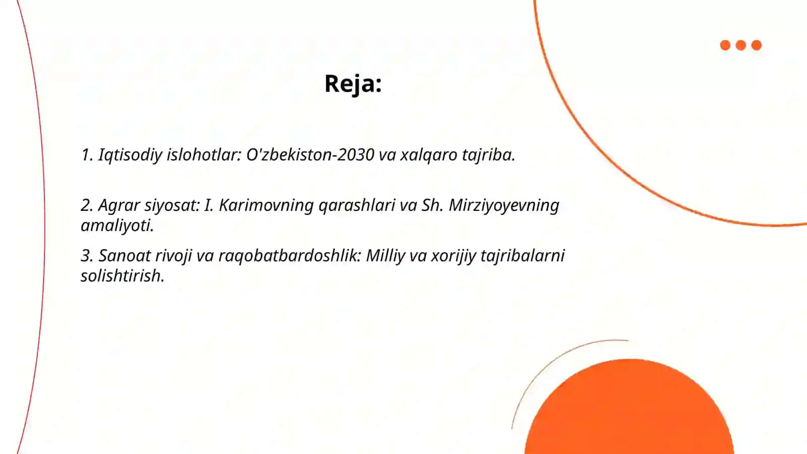 O'zbekiston-2030 strategiyasi va O'zbekiston Respublikasi prezident Sh. Mirziyoyev 2
