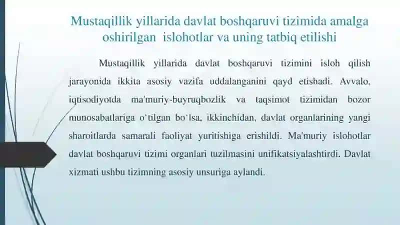 Ta'lim to'g'risida Qonun va Kadrlar tayyorlash milliy dasturi 2
