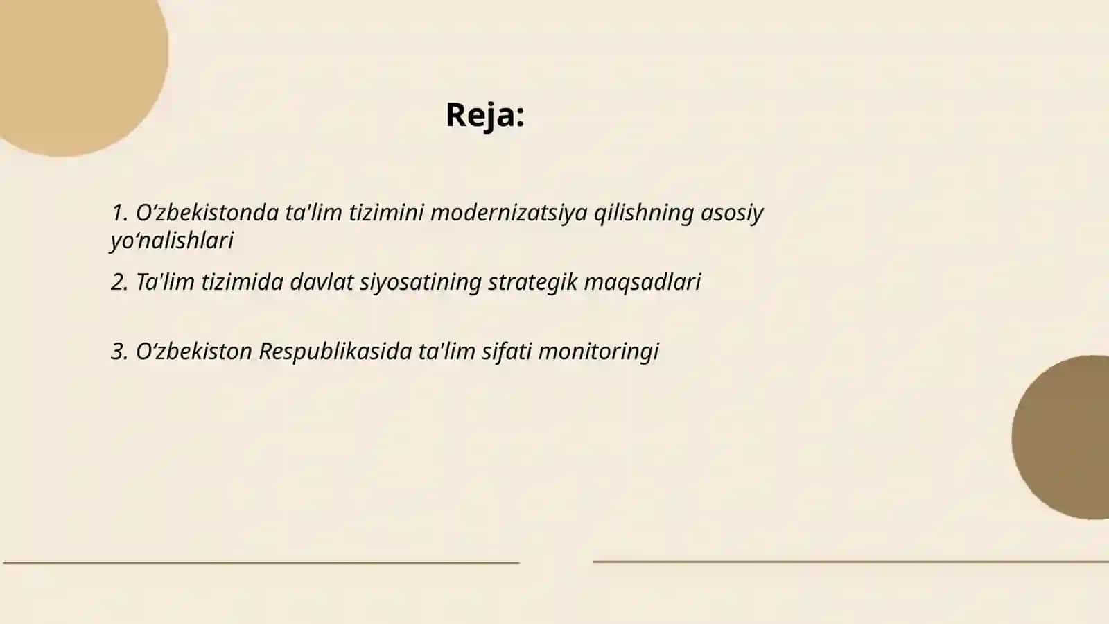 O‘zbekistonda ta'lim tizimini modernizatsiya qilishning asosiy yo‘nalishlari 2