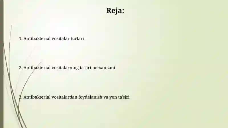 Antibakterial vositalar 2