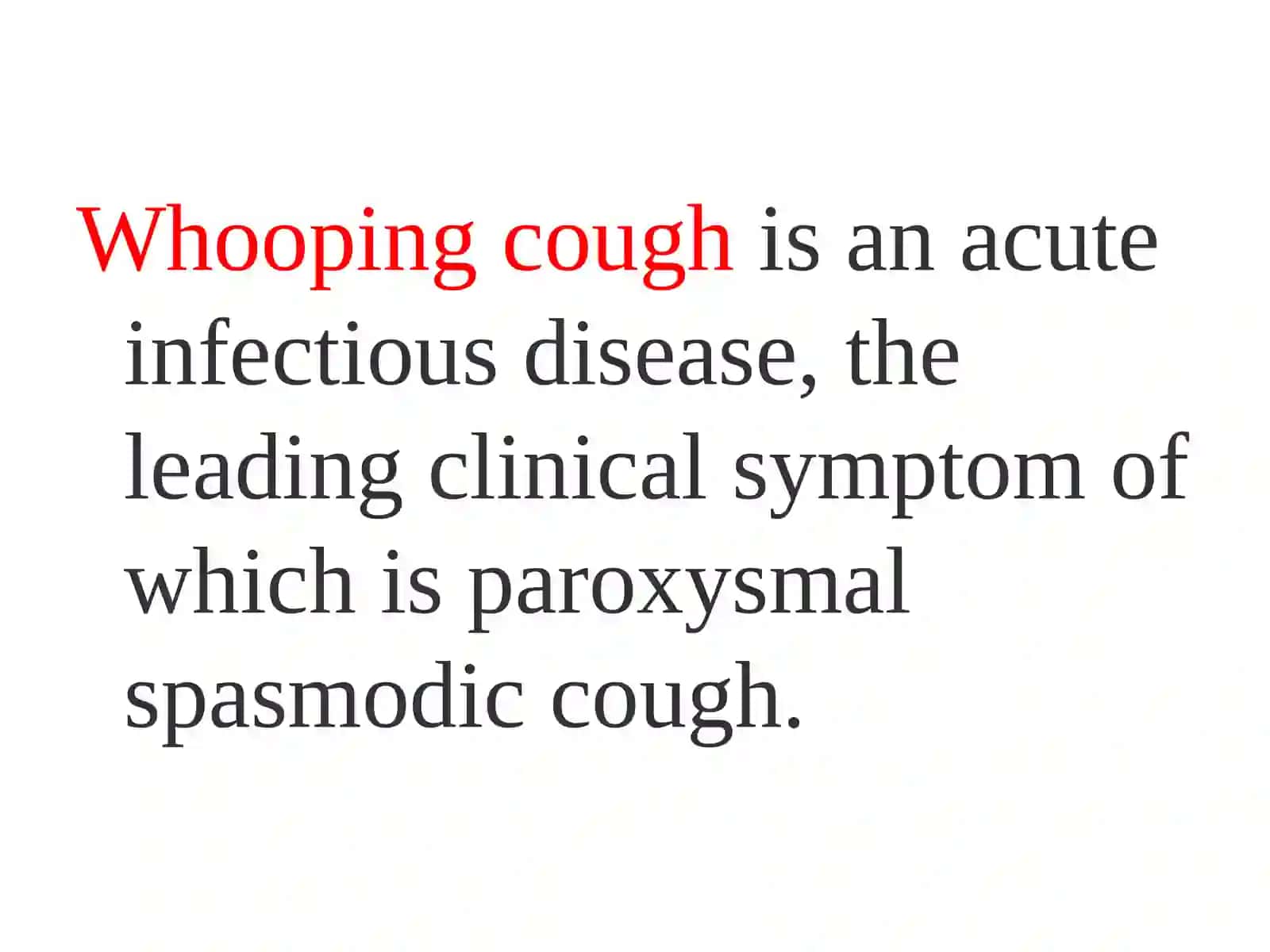 Whooping cough and parapertussis 2