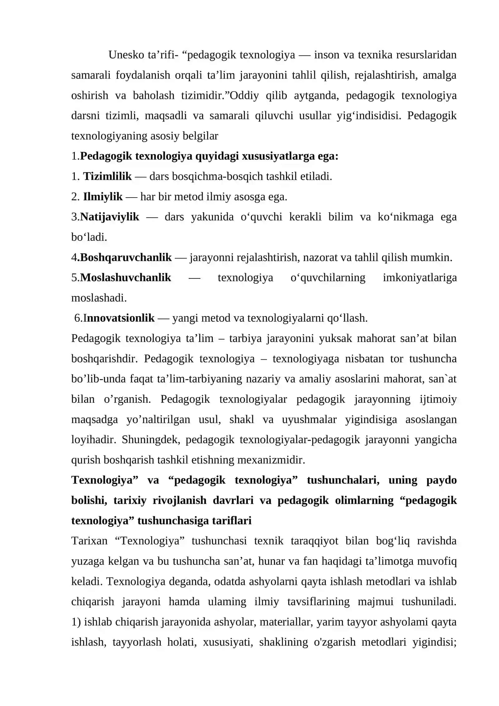 Mutaxassislik fanlarni o‘qitish jarayonida pedagogik texnologiyalardan foydalanish 2