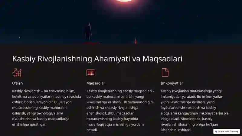 Professional Rivojlanish va Kasbiy Hayotdagi Munosabatlar 2
