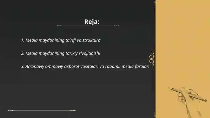 Media maydon tuzilishi va ta'siri 2