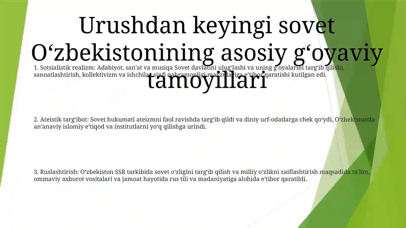 Ikkinchi Jahon Urushidan Keyin O‘Zbekiston Madaniyat 2