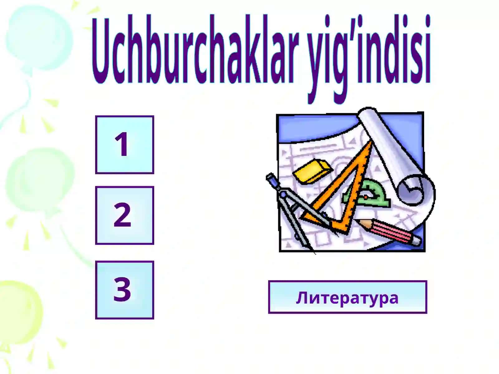 Tayyor  chizmalarda masalalar  yechish 2