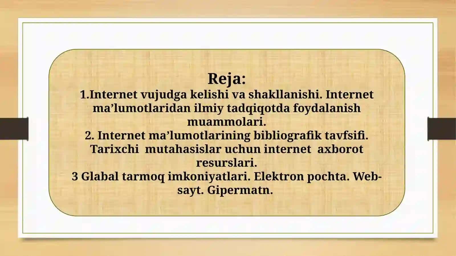 Internet va uning tarixchi uchun imkoniyatlari 2