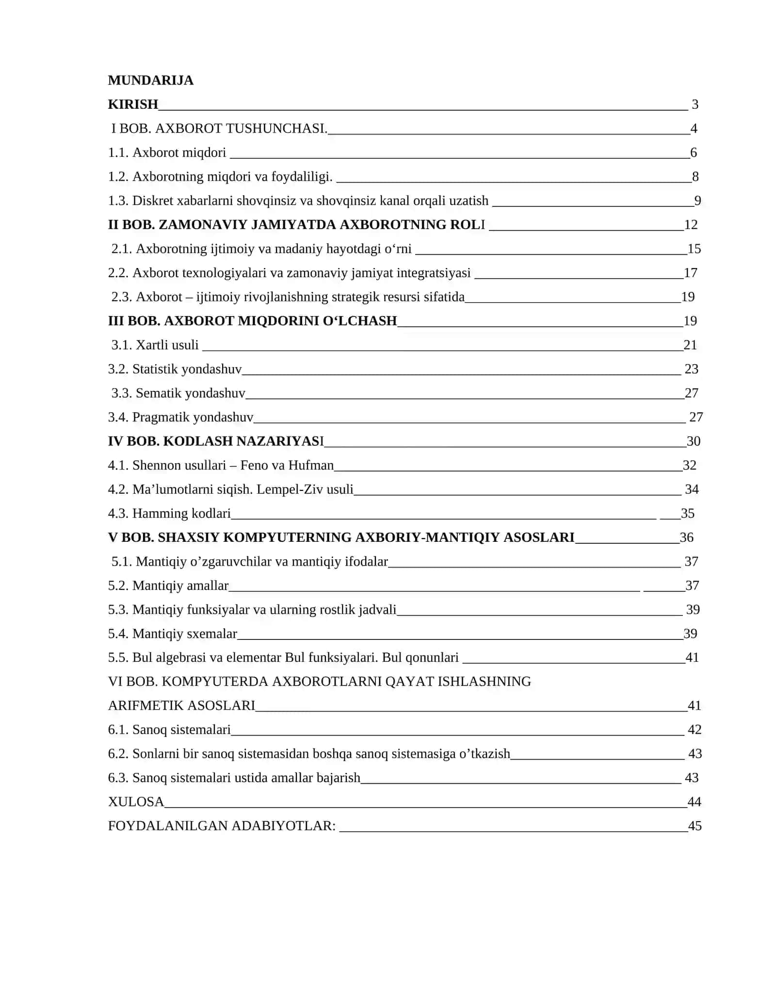 INFORMATIKA NAZARIY ASOSLARI 2