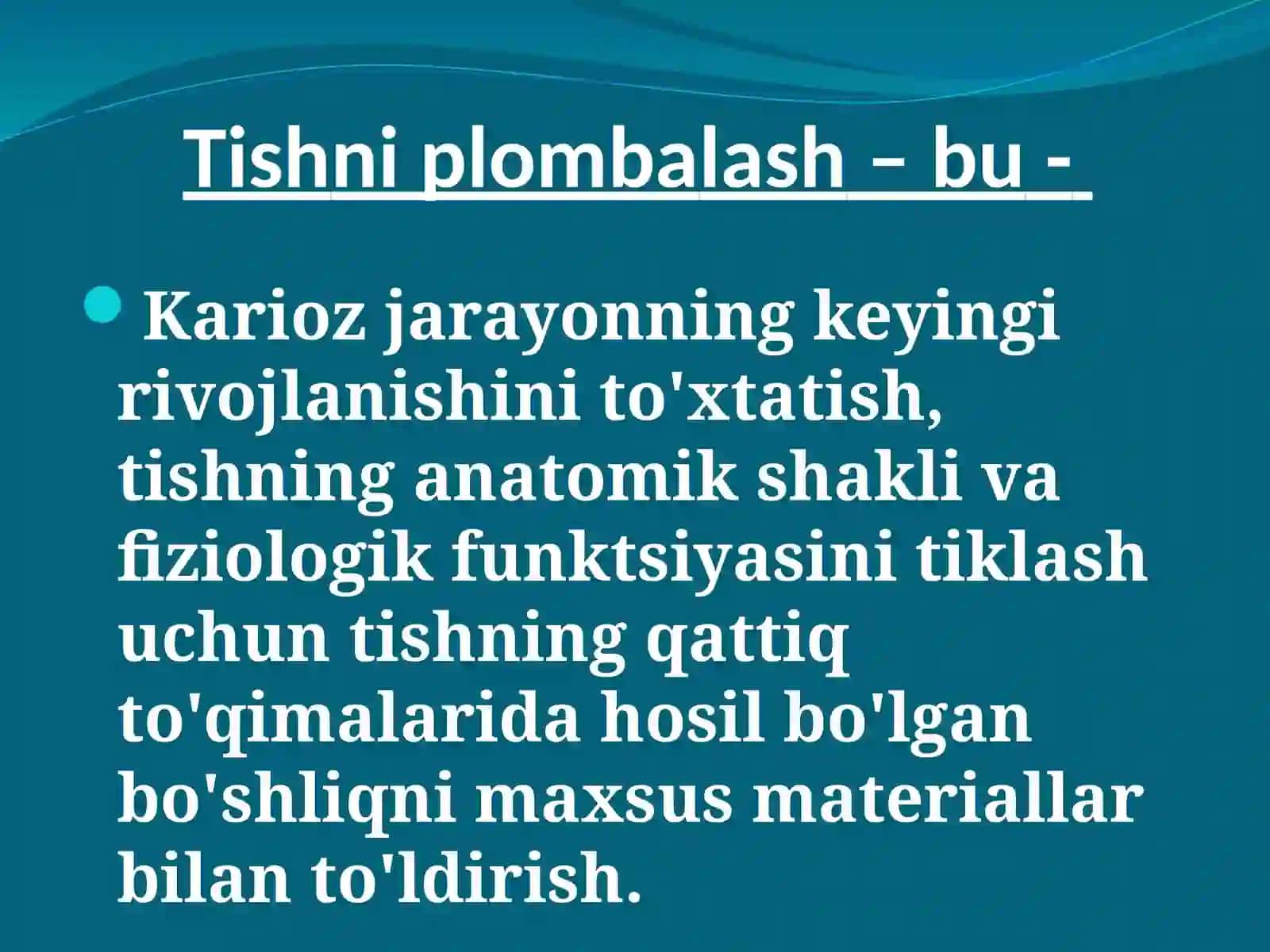 Plomba ashyolarining tasnifi 2