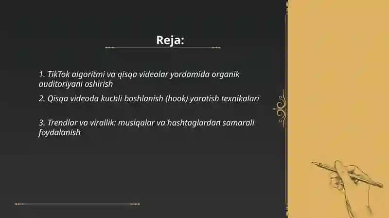 Tik Tok marketing:qisqa video orqali auditoriyani kengaytirish 2