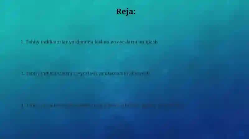 Tabiiy indikatorlar: Kislotalar va asoslarni aniqlash usuli 2