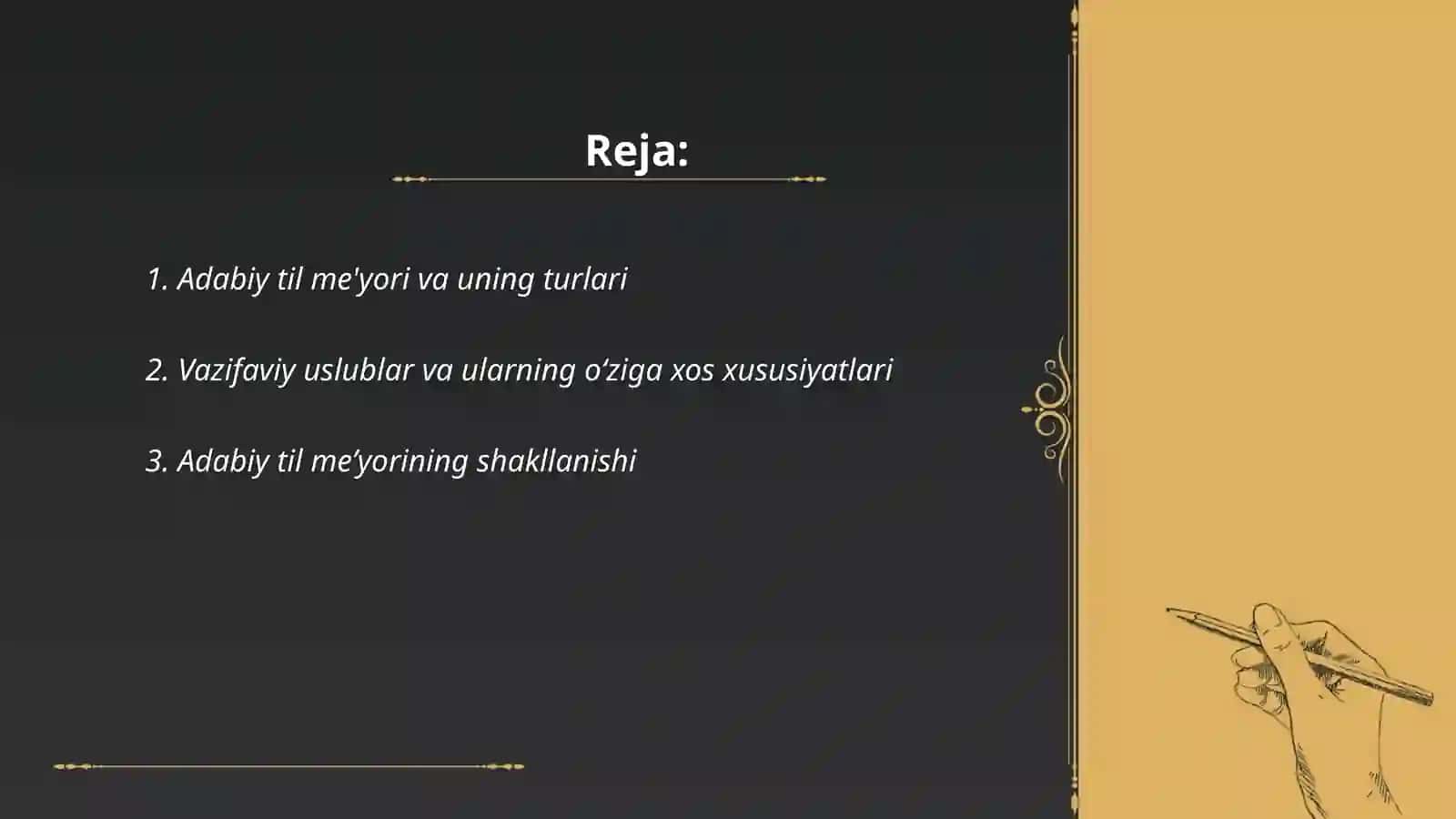Adabiy til me'yori va vazifaviy uslublar 2