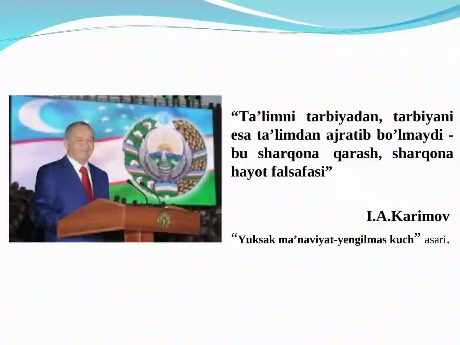 “Yuksak ma’naviyat-yengilmas kuch”asari 2
