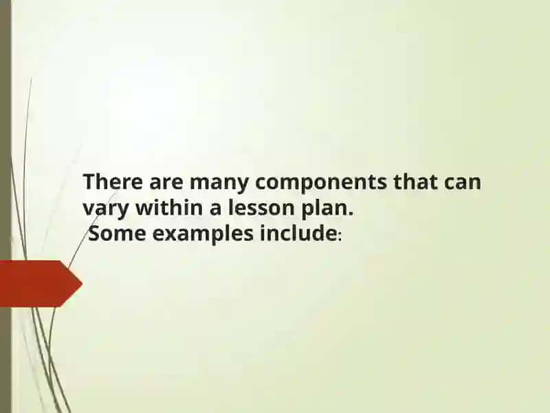 Varying lesson components 2