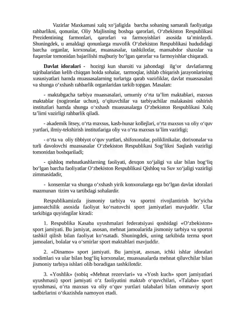 Jismoniy tarbiya va sportni boshqarishning davlat va jamoat idoralari 2
