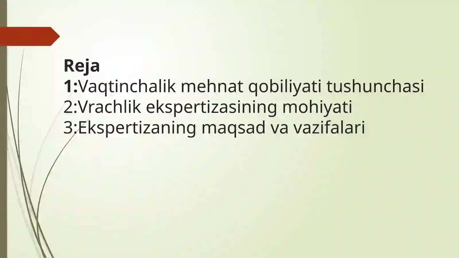 Vaqtinchalik mehnat qobiliyatini va vrachlik ekspertizasini tashkil etish 2