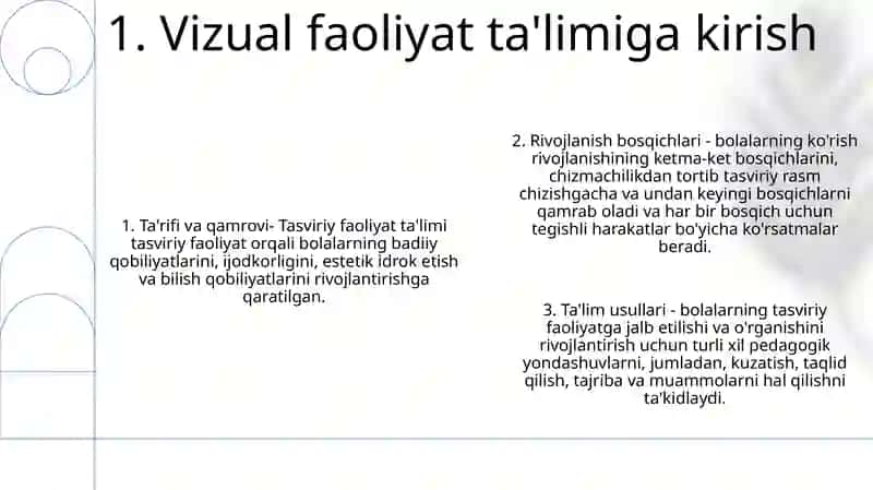 Tasviriy Faoliyat Jarayonida Bolalarga Tarbiya Berish Usullari 2